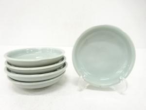 青磁　小皿　5客揃